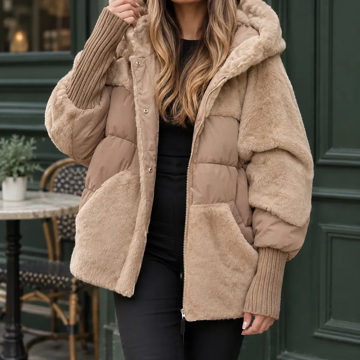 Ilaria-Kate Mixed Texture Jacket — gallery photograph 1