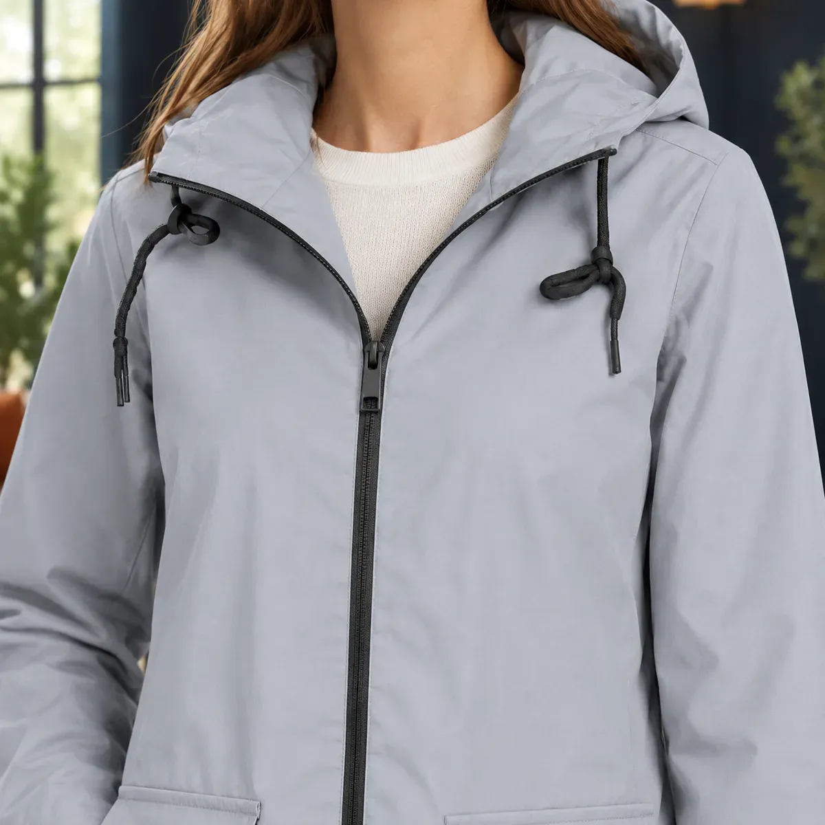Morwenna Hooded Jacket — detail