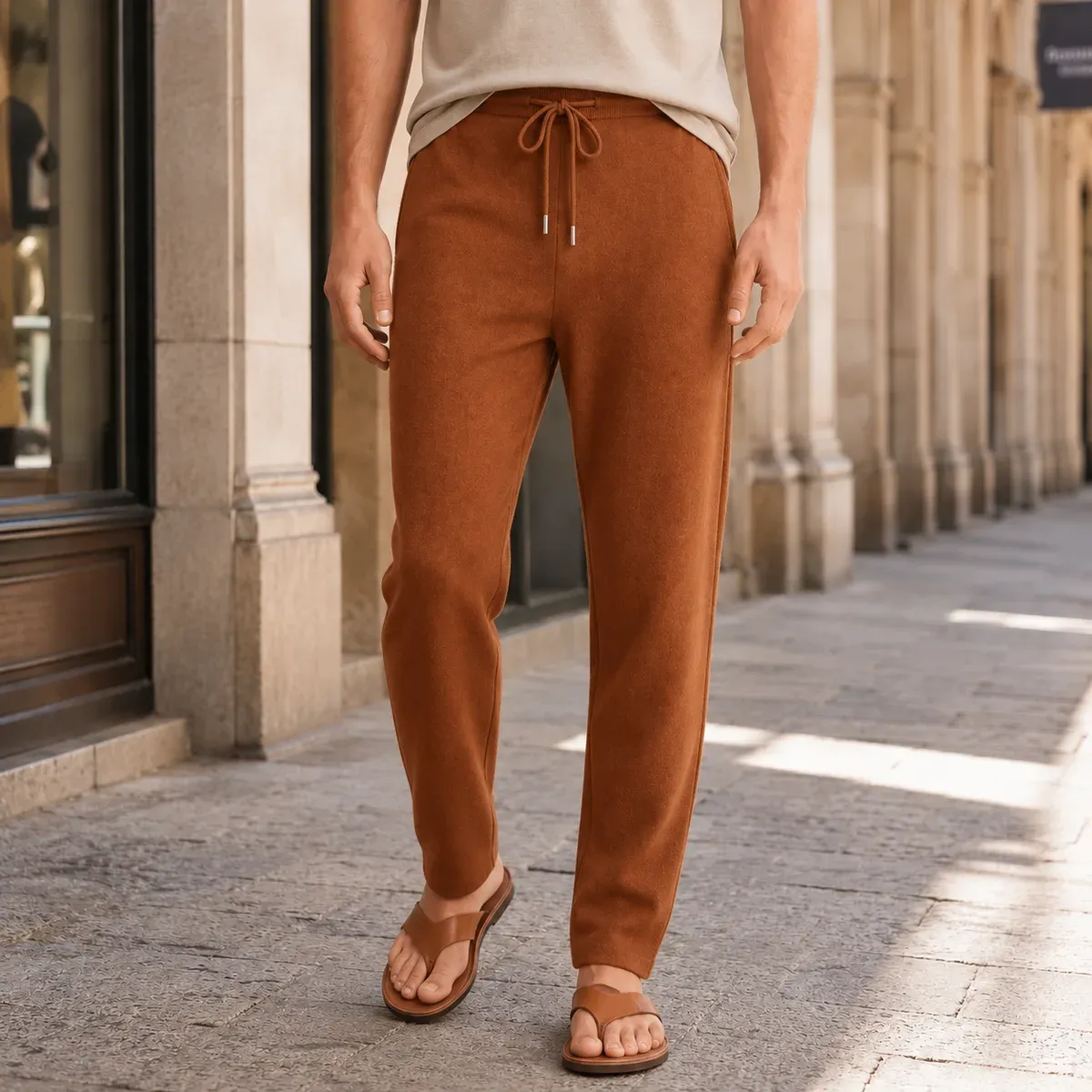 Elias Pants in Brown
