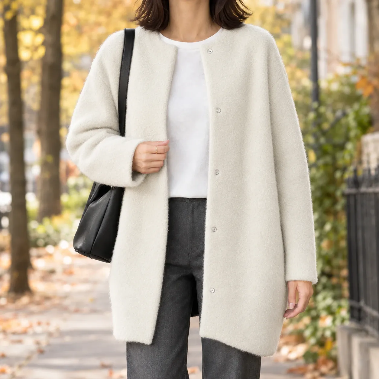 Gemma-Jane Cotton Cardigan in Off White