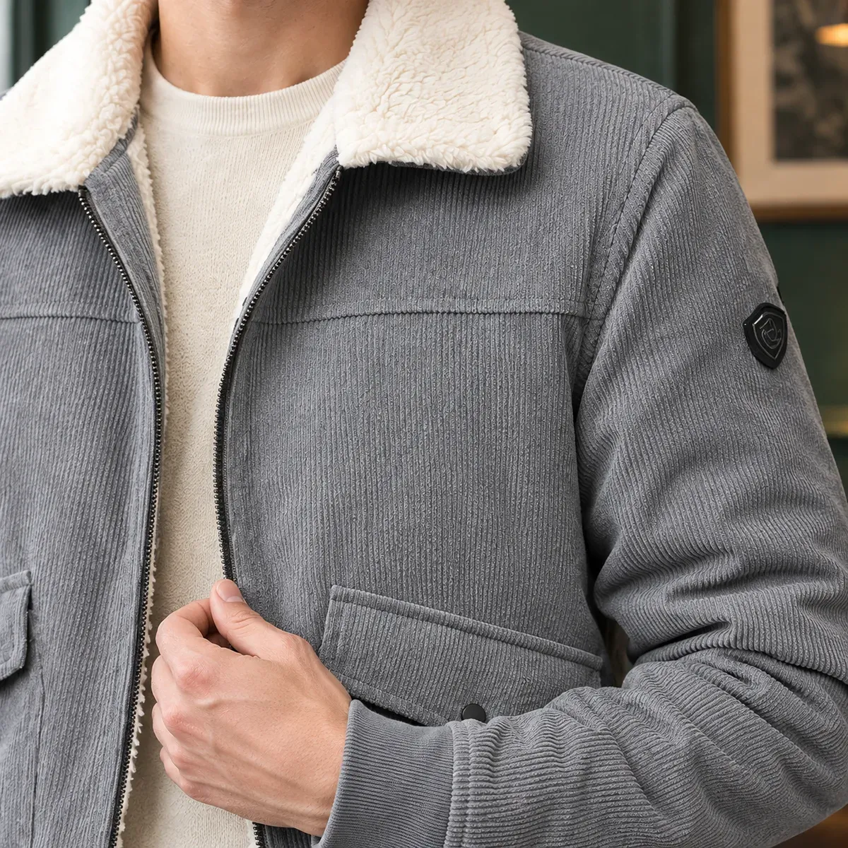 Erasmus Corduroy Jacket — detail