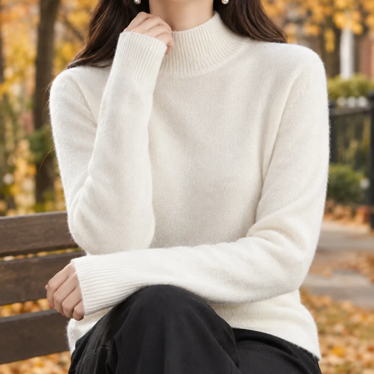 Ludovica-Belle Mock Neck Sweater — source gallery photograph 1