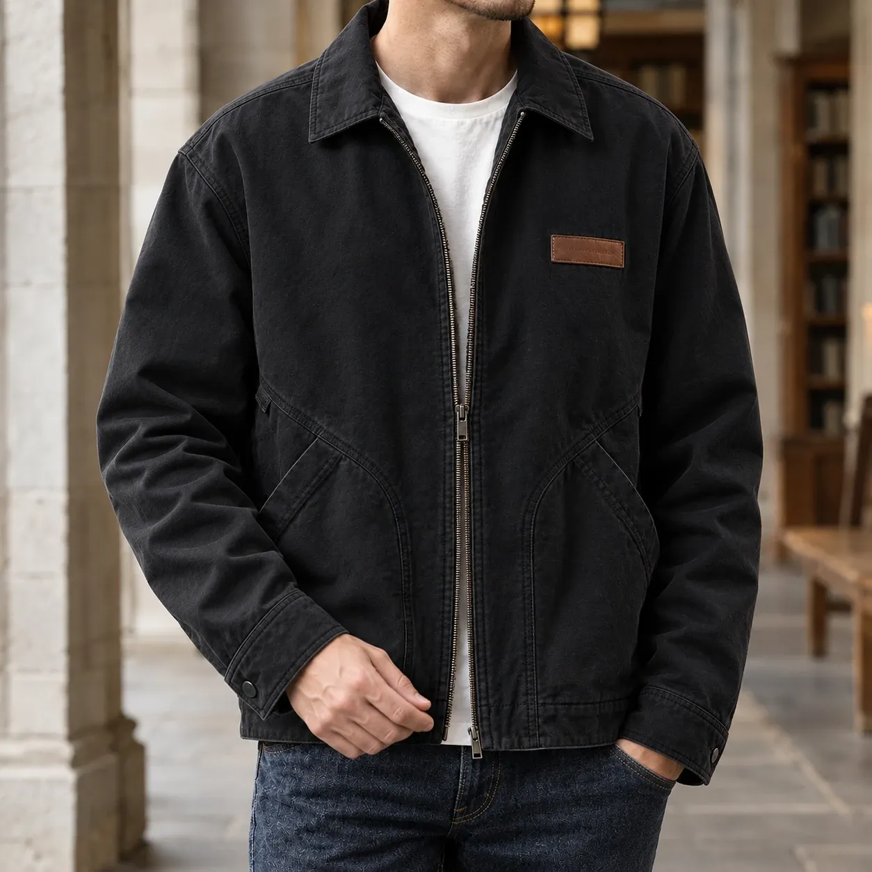 Anthony-Lane Workwear Jacket in Black