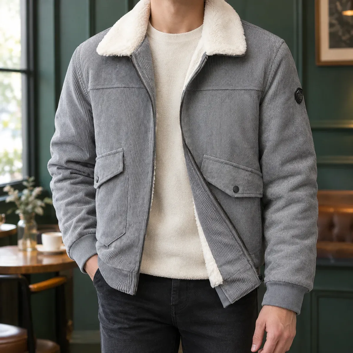 Erasmus Corduroy Jacket — gallery photograph 1