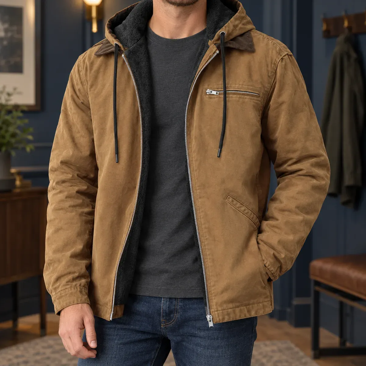 Fabian Hooded Jacket — gallery photograph 1